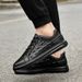 Little White Shoes Men's First Layer Cowhide Low-top Casual Board Shoes Men's Soft-soled Men's Shoes_vogvips.com