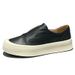 Genuine Leather For Men Spring Versatile Trendy Shoes Thick Sole Slip-On Breathable Casual White Sneakers_vogvips.com