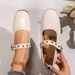 French-style Round-toe Flat New Summer 2025 Model, Single-strap Ballet Sweet Low-cut Leather Shoes, Wholesale_vogvips.com