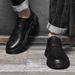 Casual Shoes Men's Shoes Round Head Casual Leather Shoes Men's Low-top Tooling Men's Leather Shoes_vogvips.com