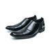 Euro Step Business Brogue Casual Leather Men's Slip-On Formal Office Groom Wedding Shoes_vogvips.com