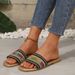 Flip-flops Women Wear Braided Beach Slippers_vogvips.com