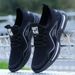 Summer New Men's Sporty Casual Breathable White Sneakers Flyknit Hollow out Synthetic Leather Lightweight Shoes_vogvips.com