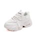 Women's Chunky Sneakers 2026 Spring New Model, Popular Thick-soled Versatile Casual Sports White Shoes For Women 2802_vogvips.com
