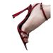 2024 New Summer Open Toe Rhinestone One Line Buckle Sandals With Thin And Red Slim Bands, Exquisite High Heels_vogvips.com
