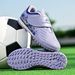 New Children's Football Shoes With Velcro For Men And Women, Lightweight And Breathable, Grass Match Football Shoes_vogvips.com