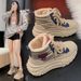Snow Boots Women's Velvet Thickened High-top Platform Student Sports Cotton Shoes Tide_vogvips.com