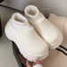 Trendy New Sports Style Outdoor Warm Fleece-Lined Cotton Shoes Waterproof Height-Increasing Thick-Soled Fashion Simple_vogvips.com