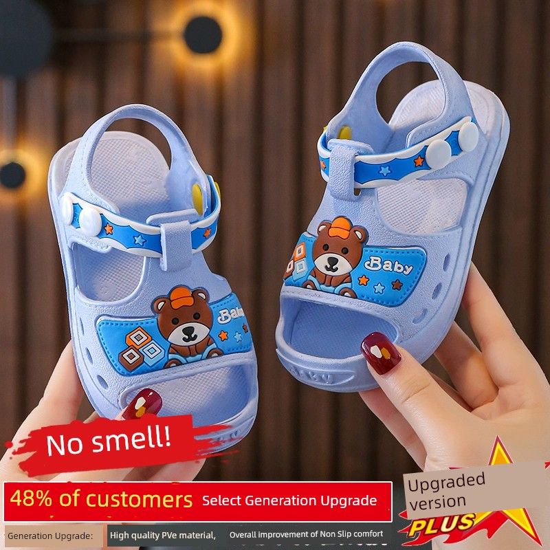 Cartoon Summer Boys Soft Bottom Children's Beach Sandals_vogvips.com