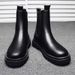 European Warm Series 2025 Autumn Winter Men's High-top Martin Boots Youth Outdoor Black Cotton New Fashion Casual Shoes_vogvips.com