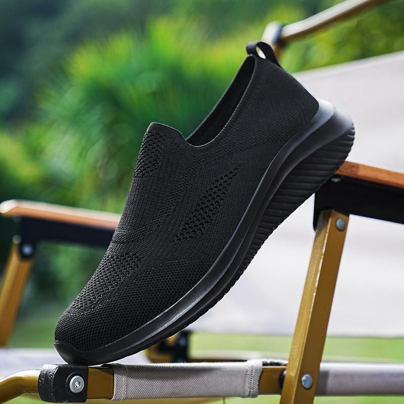 Foreign Trade Large Size 47 Men's Shoes Summer Breathable One Pedal Leisure Old Beijing Cloth Shoes Mesh Breathable Walking Shoes 48_vogvips.com