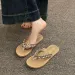 Hot Air Beach Slippers 2026 New Summer Flip Flops Fashionable Thick Soled Holiday Non Slip Clip On Shoes_vogvips.com