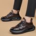 New Thick-Soled Genuine Leather Dad For Men, Super Popular On Instagram, Men's Trendy Shoes, First Layer Cowhide Sports_vogvips.com
