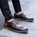 Men Oxfords Genuine Leather Dress Brogue Lace Up Italian Mens Casual Shoes Luxury Brand Moccasins Loafers Plus Size_vogvips.com