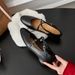 Genuine Leather Single Cross Mary Jane Retro Shallow Mouth 2025 Spring New Elegant Low-Cut Flat Shoes For Women_vogvips.com