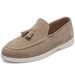 Euro Step Plus Size Fashion Versatile Lightweight Slip-On Tassel Shoes Men's Sneakers Business Casual_vogvips.com
