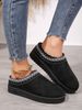 Large Size For Women's Autumn And Winter New Style Lace Casual Half Drag Snow Cotton Boots_vogvips.com