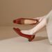 2025 Spring/Summer New Women's Shoes: High-end Slip-On Sole Soft Custom-Made High-Heel Commuting Leather Shoes_vogvips.com