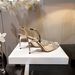 2026 New Model Closed-Toe Sandals With Open Back, Rhinestone High Heels, French Bowknot Elegant Single Shoes, In Stock_vogvips.com