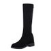 Over-the-Knee For Women 2022 Autumn Winter New Style Petite Height-Increasing Elastic Mid-Calf Back Zipper Slim Boots_vogvips.com