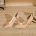Women's Shoes Wedding Party Size Patent Leather Side Hollow Nude High Heels Women's Stiletto Sexy Fashion Shallow Mouth Single Shoes Women_vogvips.com