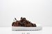 Men Women Retro Black‑White Abstract Pattern Fabric Platform Sneakers, White Toe Cap & Serrated Non‑Slip Thick Outsole,Lace‑Up Low‑Cut Casual Footwear_vogvips.com