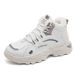 Summer High-Top Fleece-Lined Thickened Warm Cotton Sports Sneakers Men's Casual White Trendy Snow Winter Shoes_vogvips.com