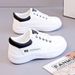2025 Spring And Summer New Leather Face White For Women Korean Edition Versatile Women's Thick Soled Student Running_vogvips.com