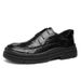 Men's shoes Fashion leather shoes Men's shoes Leather high-end summer hollow leather shoes men's summer shoes business formal wear_vogvips.com