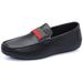 New fashion men's shoes all match men's comfortable soft soles a slip-on driving casual leather shoes_vogvips.com