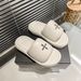 2026 SMFK Flower Cross Buckle For Outdoor Summer Thick Sole Height Increasing One-Strap Slippers Beach Sandals Women_vogvips.com