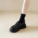Simulated Cowhide Loafers For Men - One-piece Slip-on Business Casual Leather Shoes With Soft Sole, Lazy-style Shoes_vogvips.com