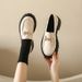 Cross Border Plus Size British Style Women S Leather Shoes New Platform Thick Sole Slip On Simple Fashion Loafers_vogvips.com