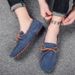 Men's Casual Leather Pig Bean Shoes Slip-on Men's Leather Shoes_vogvips.com