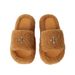 High Quality! 25 Autumn Winter New SMFK Cross Flower Thick Sole Furry Outdoor Height Increasing Casual One-Strap Women's_vogvips.com