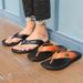 Unbeatable Quality Men's Flip Flops, Summer Sandals, Korean Version, Trendy Slippers, Toe Clippers, Casual Beach Shoes_vogvips.com