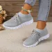 Summer Women Mesh Breathable Casual Woman Slip On Lightweight Sneakers Girl Lace Up Fashion Comfortable Walking Shoes_vogvips.com