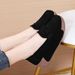 2024 Spring/Summer New Student Sneakers For Women Korean Style Genuine Leather Wedge Casual Shoes Women's Single Shoes_vogvips.com
