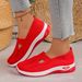 2025 Spring Summer Cross-Border Plus Size Casual Comfortable Women's Slip-On Mesh Shoes For Ladies And Moms_vogvips.com