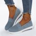 New Plus Size Round Toe Hollow Flat Heel Women's Lazy Shoes_vogvips.com