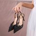 Summer Sandals 2025 White Wedding For Women Lace Fashion High Heels Pearl Women's Shoes_vogvips.com