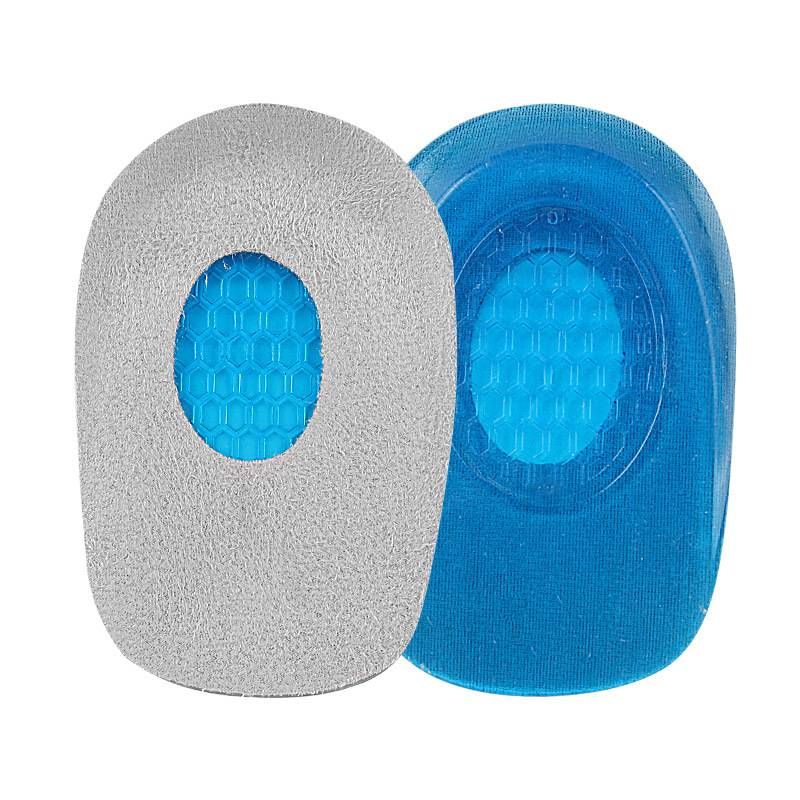 Blue Transparent Gel Heel Pads – U-Shaped Cushion For Shoes (Non-Slip TPR, All-Season, Unisex, Sizes 34-44)_vogvips.com