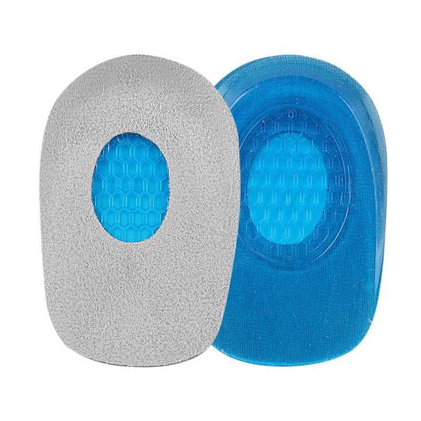 Blue Transparent Gel Heel Pads – U-Shaped Cushion For Shoes (Non-Slip TPR, All-Season, Unisex, Sizes 34-44)_vogvips.com