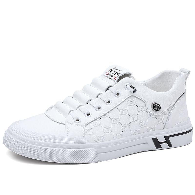 Euro Step Men's 2025 New High-end Genuine Leather Casual Sole Soft Surface White Trendy Sneakers Outdoor Sports Shoes_vogvips.com
