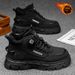 Men's Winter Fleece-Lined High-Top Martin Boots, British Retro Work Shoes, Thick-Soled, Extra-Thick Warm Cotton Short Bo_vogvips.com