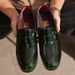 Unbeatable Quality Leather Embroidered Loafers, One Foot Business Leather Men's Shoes, Trendy High-end, Breathable And Odorless Feet_vogvips.com
