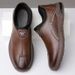 Men's Slip-On Leather Loafers - Soft Sole Comfortable Driving Shoes For Business Casual_vogvips.com