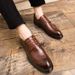 Euro Step 2020 Autumn New British Style Casual Business Formal Leather Trendy Brogue Men's Shoes_vogvips.com