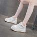 Fleece Warm Little White Shoes Women's New Round Head Thick Sole Heightening Casual Versatile Small Women's Shoes_vogvips.com