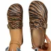 2026 New Retro Tiger Pattern Baotou Half Slippers Low Heel Large Women's Shoes_vogvips.com